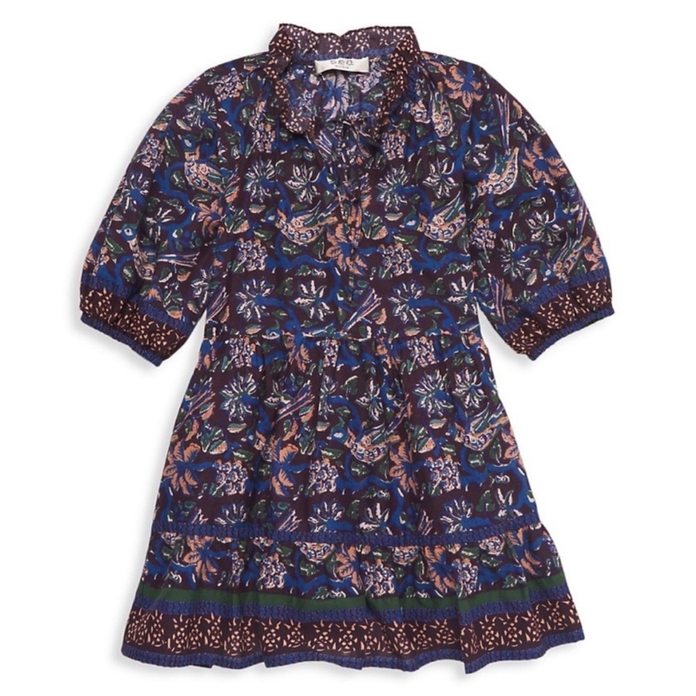 SEA NEW YORK Noah Kids Dress In Purple and Blue